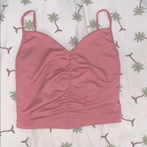 Pink crop top